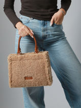 Handtassen Moumoute Lancaster Beige moumoute 55-vue-porte